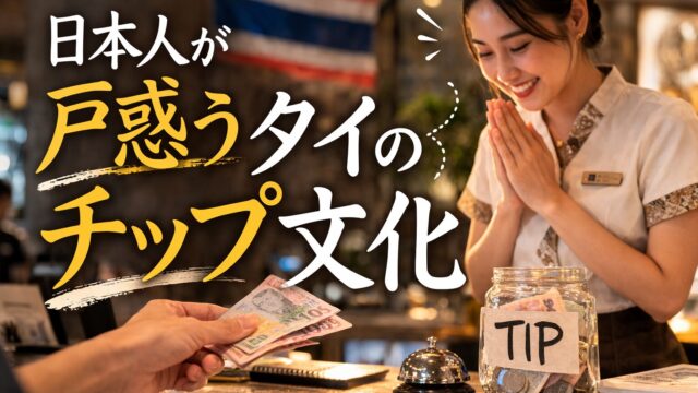 日本人が戸惑うタイのチップ文化 日本人が戸惑うタイのチップ文化