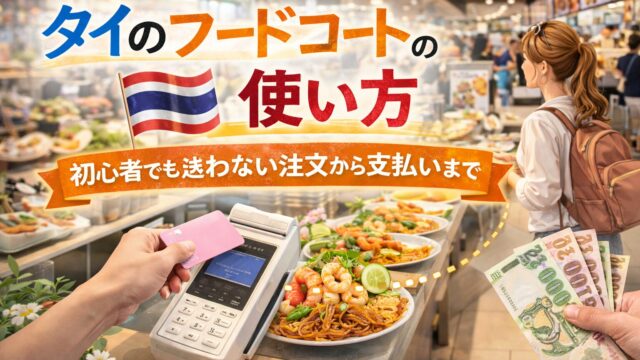 タイのフードコートの使い方｜初心者でも迷わない注文から支払いまで