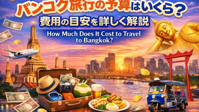 バンコク旅行の予算はいくら？初心者向け費用の目安