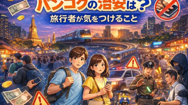 バンコクの治安は？旅行者が気をつけることを初心者向け