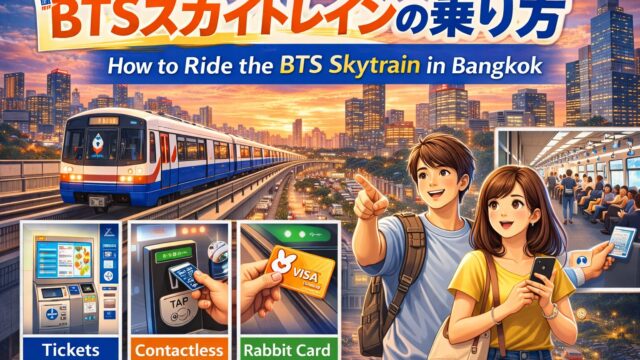 BTSスカイトレインの乗り方|初心者でも迷わないバンコク電車の使い方 BTSスカイトレインの乗り方|初心者でも迷わないバンコク電車の使い方