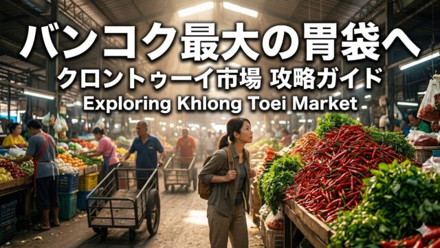 バンコク最大の胃袋!クロントゥーイ市場の歩き方と観光客が知るべき注意点 バンコク最大の胃袋!クロントゥーイ市場の歩き方と観光客が知るべき注意点