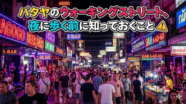 パタヤのウォーキングストリート、夜に歩く前に知っておくこと パタヤのウォーキングストリート、夜に歩く前に知っておくこと