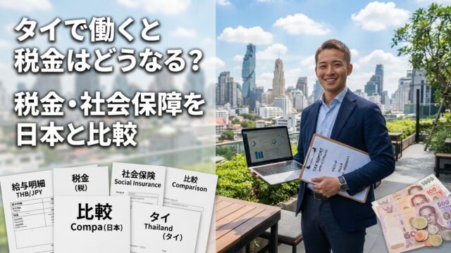 タイで働くとき、税金・社会保障はどうなる?日本と比べてわかりやすく解説 タイで働くとき、税金・社会保障はどうなる?日本と比べてわかりやすく解説