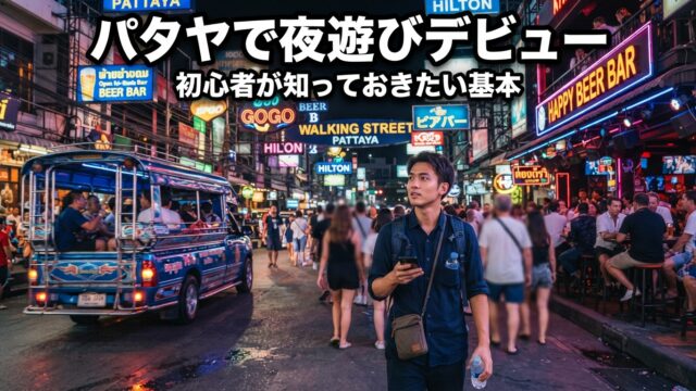 パタヤで夜遊びデビューする人が知っておくべきこと｜初心者向けにエリア・予算・楽しみ方を解説