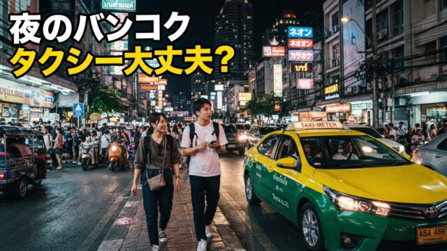バンコクで夜のタクシー、昼と違うって本当?乗り方の注意点 バンコクで夜のタクシー、昼と違うって本当?乗り方の注意点