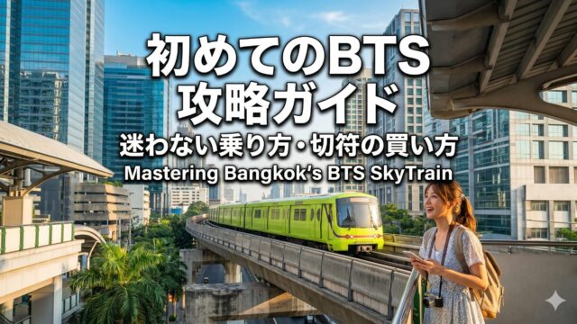 バンコクのBTSスカイトレイン、旅行者が最初に覚えておくべき使い方