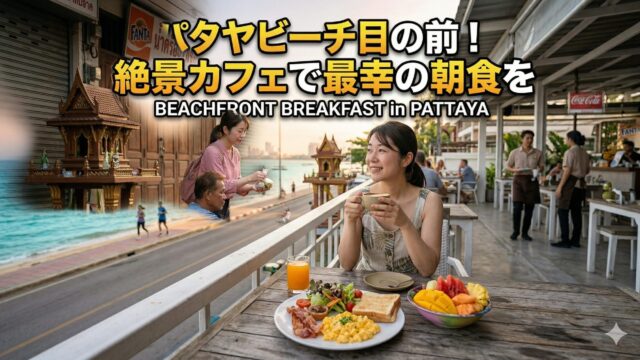 BF Cafe Jianna｜パタヤビーチの目の前で朝を迎える、旅行者がまず行くべきカフェ