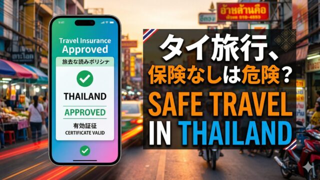 タイの海外旅行保険、入っておくべき理由と選び方をまとめた