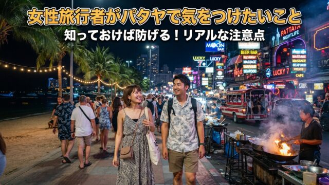 女性旅行者がパタヤで気をつけたいこと、現地で学んだリアルな話|知っておけば防げるトラブル対策 女性旅行者がパタヤで気をつけたいこと、現地で学んだリアルな話|知っておけば防げるトラブル対策