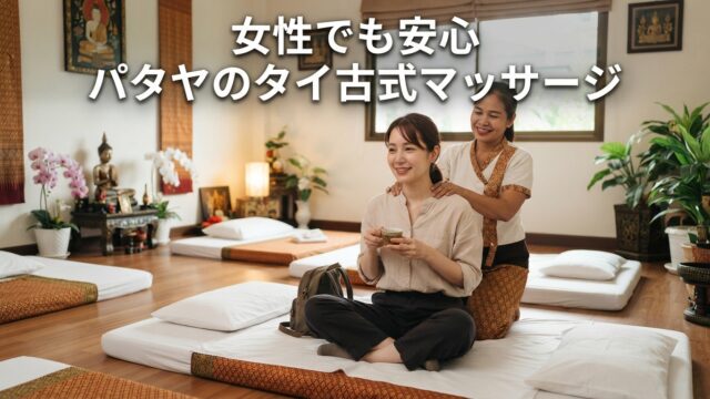 パタヤで受けて良かったタイ古式マッサージ|女性が安心して入れるお店の選び方と注意点 パタヤで受けて良かったタイ古式マッサージ|女性が安心して入れるお店の選び方と注意点