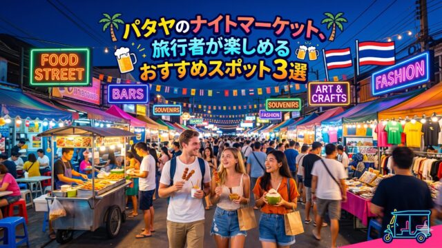 パタヤのナイトマーケット、旅行者が楽しめるおすすめスポット3選 パタヤのナイトマーケット、旅行者が楽しめるおすすめスポット3選
