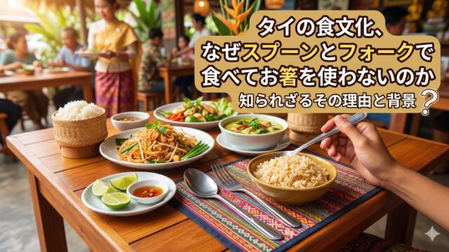 タイの食文化、なぜスプーンとフォークで食べてお箸を使わないのか