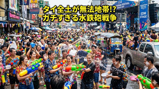 警察も象も容赦なし!来週開幕、タイの「国を挙げたガチ水鉄砲戦争」ソンクラーンがカオスすぎる 警察も象も容赦なし!来週開幕、タイの「国を挙げたガチ水鉄砲戦争」ソンクラーンがカオスすぎる