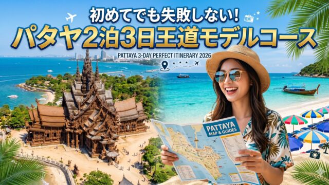 パタヤ2泊3日モデルコース｜初めての人が失敗しないプランを作ってみた