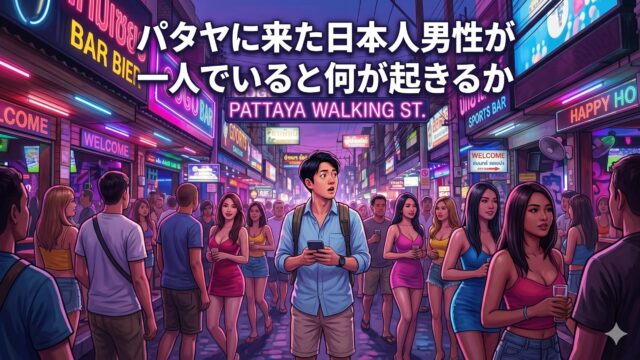 パタヤに来た日本人男性が一人でいると何が起きるか パタヤに来た日本人男性が一人でいると何が起きるか